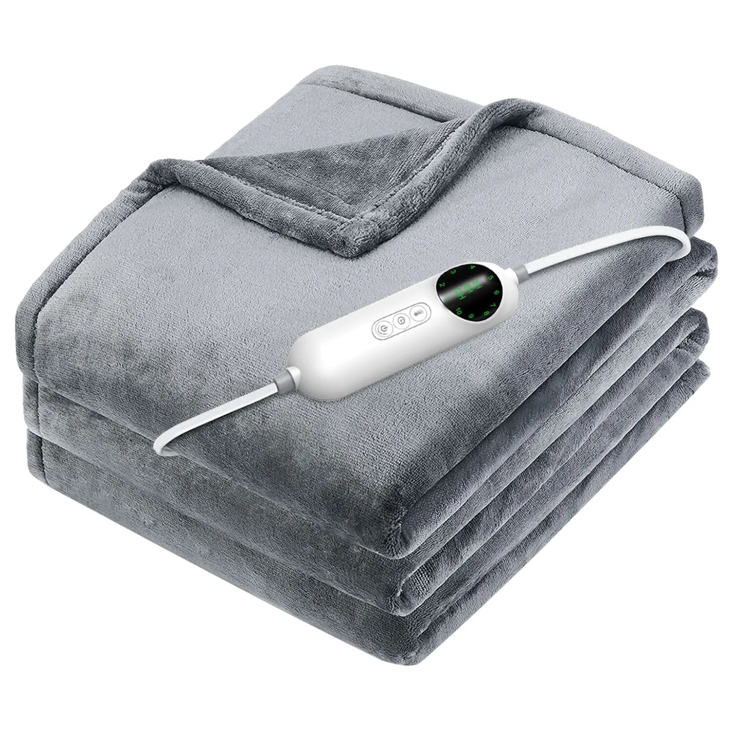 Electric Heated Throw Flannel Heated Blanket