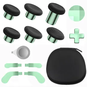 Elite Series 2 Gaming Controller Accessories Kit with Thumbsticks, D-Pads, Paddles, Trigger Buttons for Elite Series 2 Core (Green)