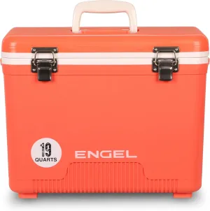 Engel 19qt Leak-Proof, Air Tight, Drybox Cooler and Small Hard Shell Lunchbox for Men and Women