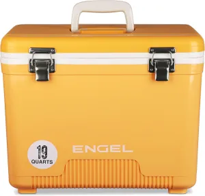 Engel 19qt Leak-Proof, Air Tight, Drybox Cooler and Small Hard Shell Lunchbox for Men and Women