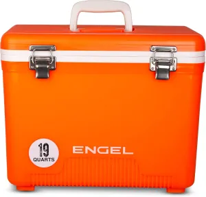 Engel 19qt Leak-Proof, Air Tight, Drybox Cooler and Small Hard Shell Lunchbox for Men and Women