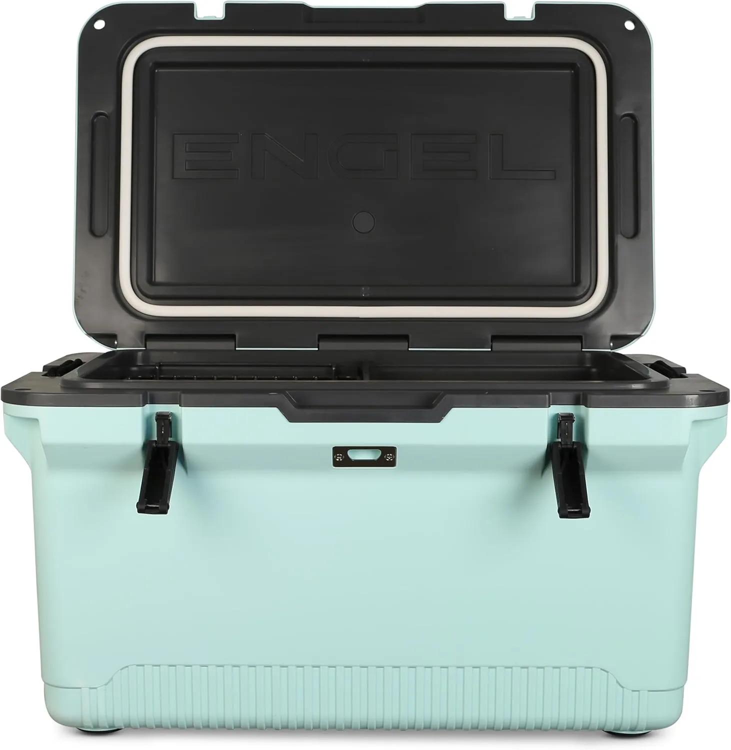 ENGEL 60 QT Ultra-Light Injection Molded Cooler - Ice Chest Keeps Ice up to 7 Days - Large Cooler Includes Wire Basket, Divider and Built-in Bottle Opener