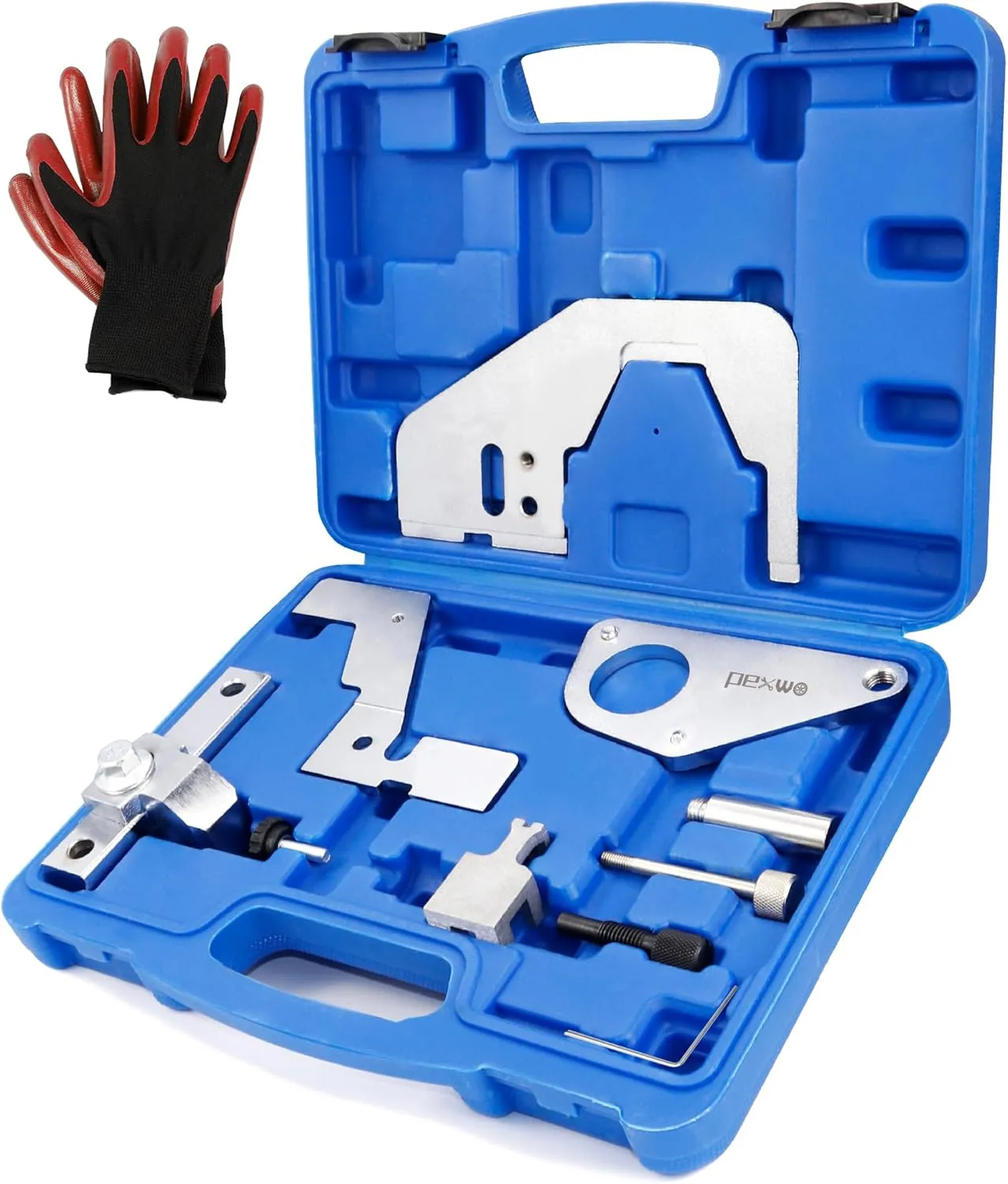 Engine Camshaft Timing Locking Tool Set for Jaguar/Land Rover Evoque 2.0T /Ford 2.0 2.3T SCTi Ecoboost Ti-VCT Mondeo Focus Mustang Replace 303-1565 303-748