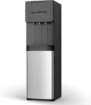 Euhomy Self-Cleaning Bottom Loading Water Dispenser, 3 Temperatures - Cold/Hot/Warm, with Child Lock, Display Light, Suitable for Apartments, Schools, Companies, Black