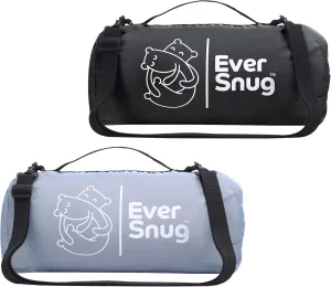 EverSnug Large Waterproof Outdoor Blanket Value Bundle - Camping Blanket for Cold Weather, Picnic, Stadium, Park, & Car Use - Machine Washable | Color Includes Black & Grey
