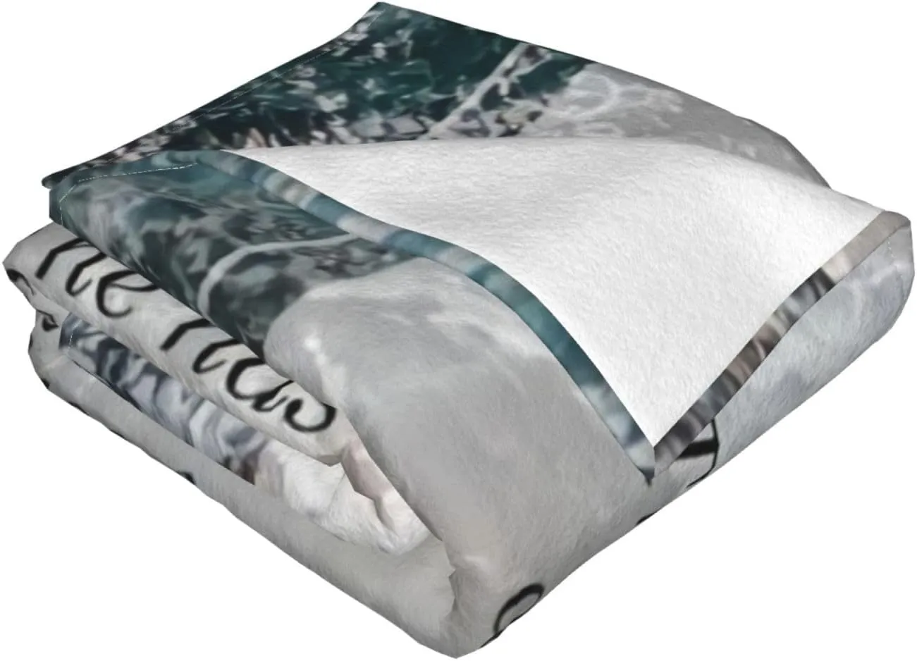 Exodus 15 ：2 60"X50" Flannel Blanket - 100% Soft Polyester, Lightweight and Warm, Suitable for Families, Camping, Travel