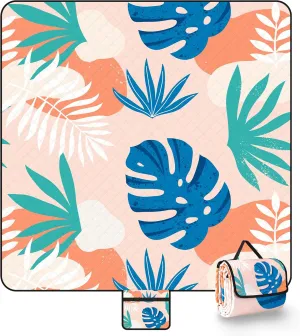 Extra Large Picnic Blanket Waterproof Sandproof, 79"*79" Foldable Outdoor Beach Blanket for Camping and Lawn, Washable Fortable Picnic Mat for Family Gatherings,Camping,Beach and Outdoor Essentials