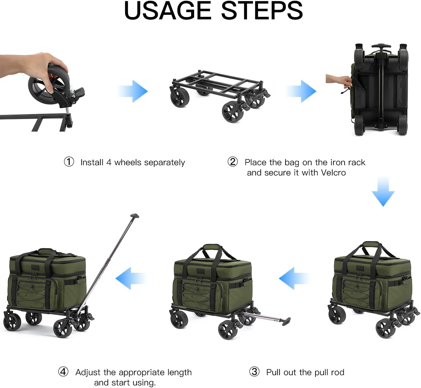 Extra Large Wheeled Portable Cooler Bag 85 Cans Double Deck Heavy Duty Rolling Insulated Cooler with All-Terrain Wheels Leakproof Tactical Soft Sided Cooler for Beach Camping Picnic Travel