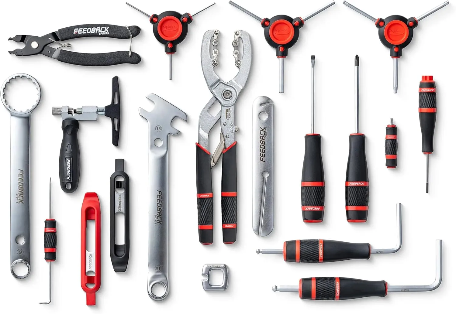 FEEDBACK SPORTS | Team Edition Bike Tool Kit | 19 Piece/25 Function Bicycle Repair Set | Professional Grade | Protective Portable and Compact Carry Case