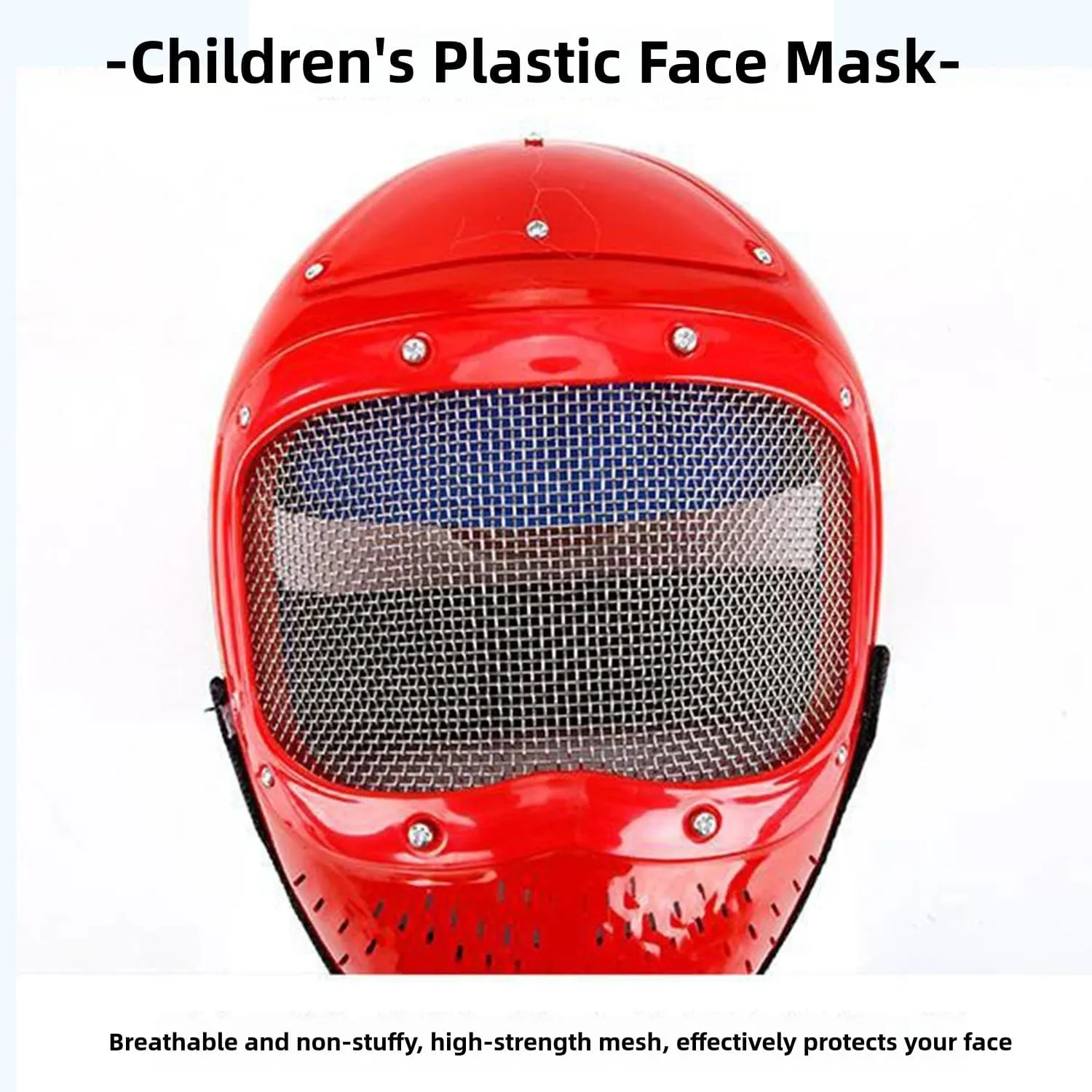 Fencing Training Set for Kids - 3-Piece Foil, Mask & Chest Protector, Lightweight Safe Gear, Sound Sensor, Adjustable for Beginners