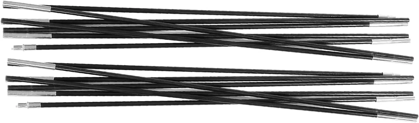 Fiberglass Camping Tent Pole Bars Support Rods Kit Outdoor Awning Frames 3.96M