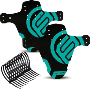 FIFTY-FIFTY Mountain Bike Fender, MTB Mudguard, Front and Rear Compatible Bicycle Mudguard, Fits 26", 27.5", 29", Plus Size and Fat Bike Wheel Sizes