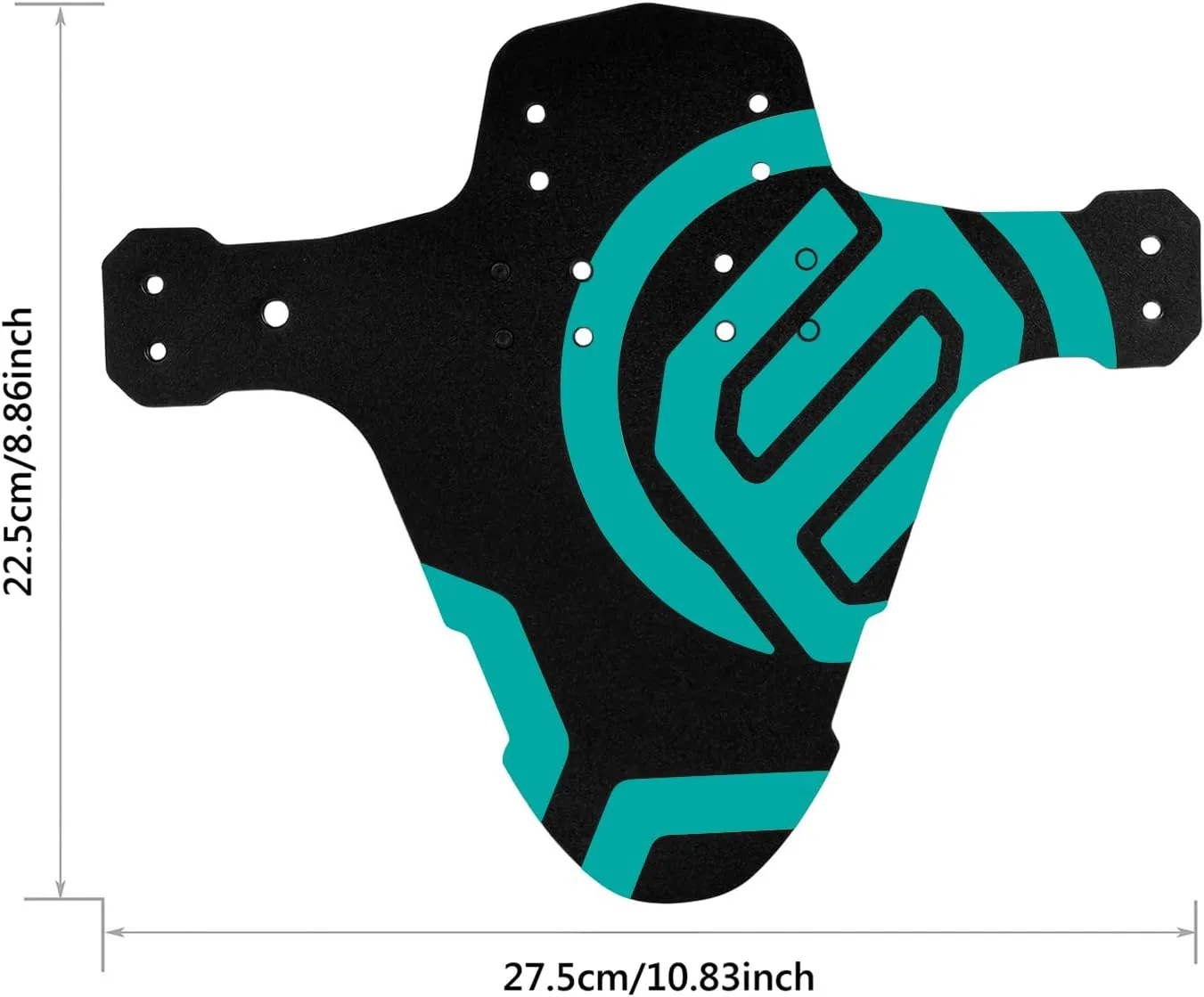 FIFTY-FIFTY Mountain Bike Fender, MTB Mudguard, Front and Rear Compatible Bicycle Mudguard, Fits 26", 27.5", 29", Plus Size and Fat Bike Wheel Sizes