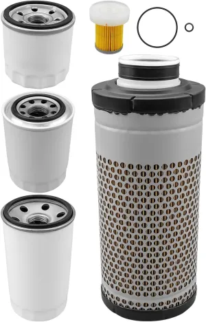 Filter Kit Fit for Mahindra 1626 HST L3 1.3L 1318CC 80.4CID Replace MAM0117 9806000001 10400511200 19690531100 19682581000 19642509000