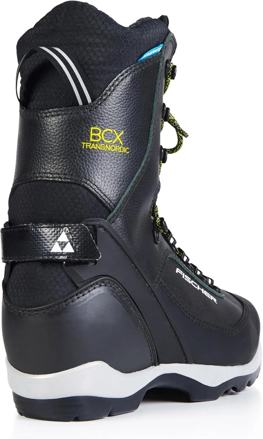 Fischer BCX Transnordic Waterproof Breathable Leather Upper Nordic Ski Boots, Black