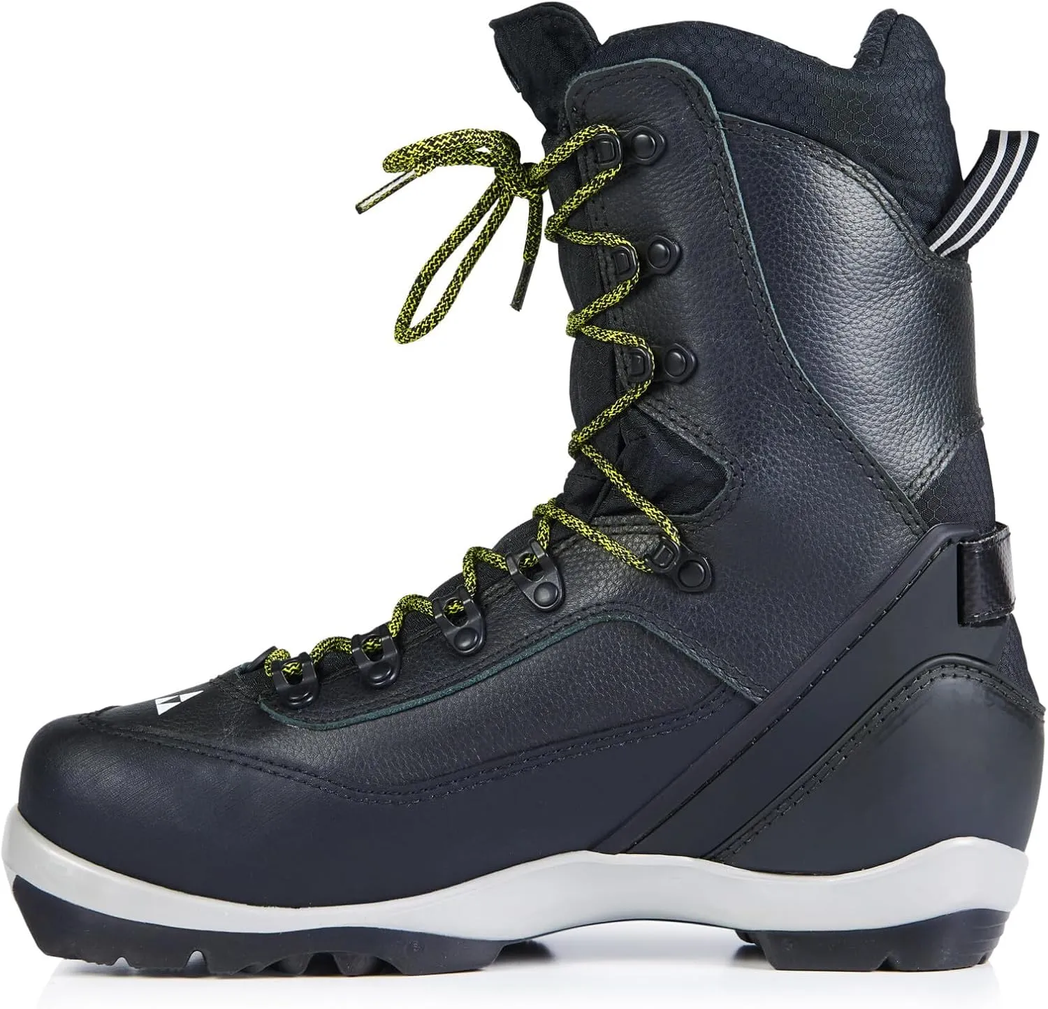 Fischer BCX Transnordic Waterproof Breathable Leather Upper Nordic Ski Boots, Black