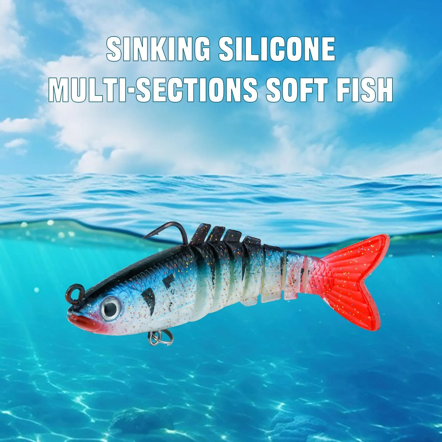 Fishing Artificial Lures Kit Mixed Including Front Diving Fin Minnow Surface Popper Crank Baits Pencil VIB with Hook and Soft Lures Accessories for Saltwater Freshwater Trout Bass Tackle Gift Set