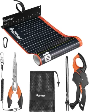 Fishing Tool Kit,9.2" Fish Gripper,53in Fish Ruler,Fishing Pliers,Fishing Gear,Fishing Gifts for Men