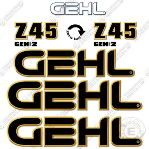 Fits GEHL Z45 GEN:2 Decal Kit Compact Excavator