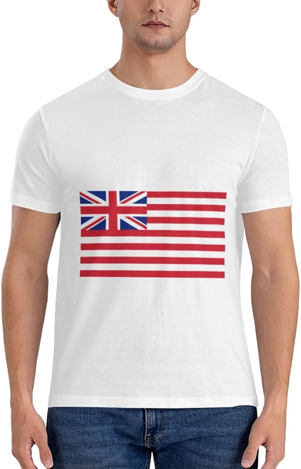 Flag of The British East India Company (1801) T-Shirt Cotton Short Sleeve for Men Women T-Shirt