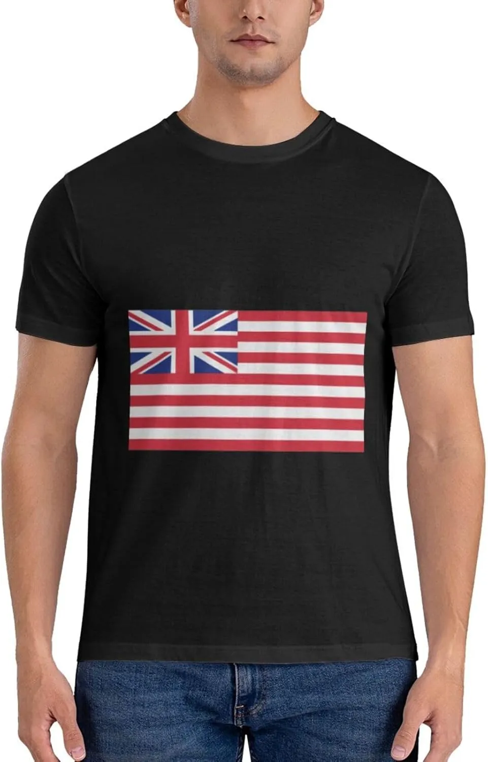 Flag of The British East India Company (1801) T-Shirt Cotton Short Sleeve for Men Women T-Shirt