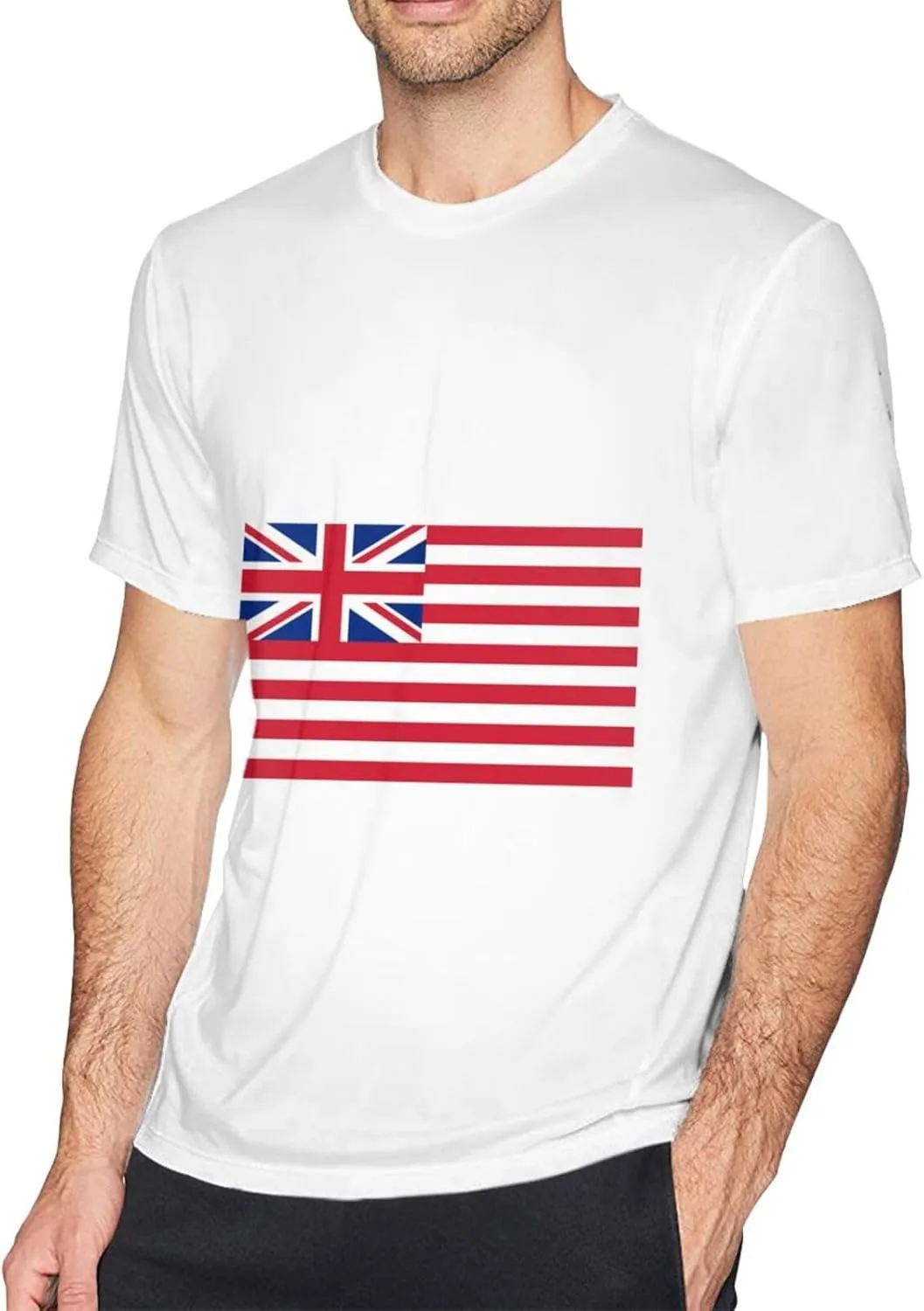 Flag of The British East India Company (1801) T-Shirt Cotton Short Sleeve for Men Women T-Shirt