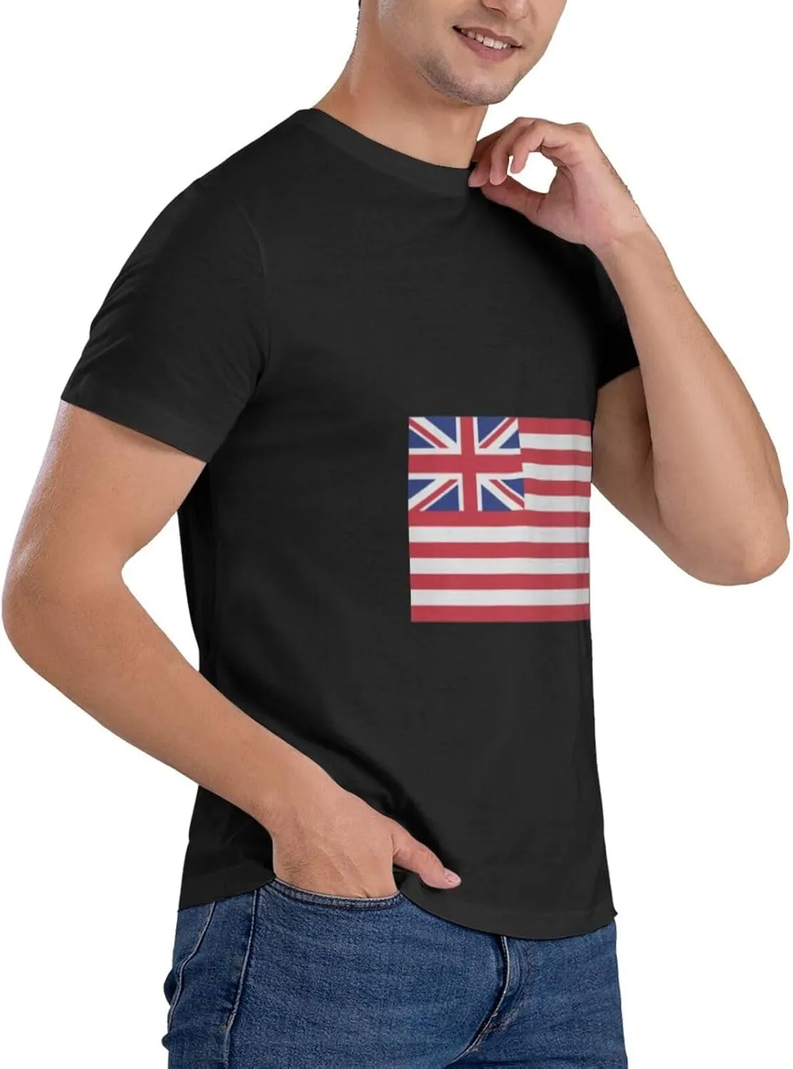 Flag of The British East India Company (1801) T-Shirt Cotton Short Sleeve for Men Women T-Shirt