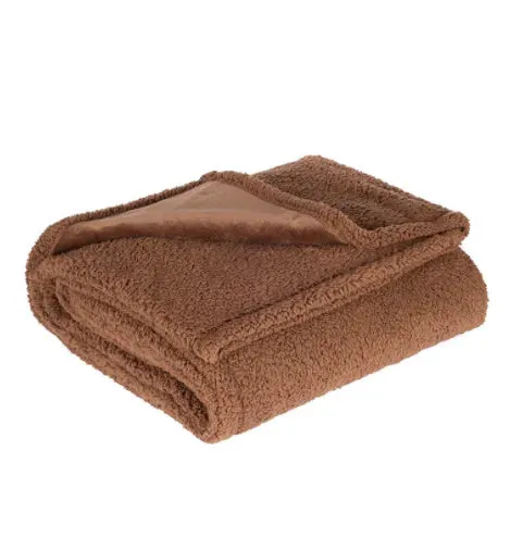 Flannel Shu Cotton Sherpa Thickened Pet Blanket