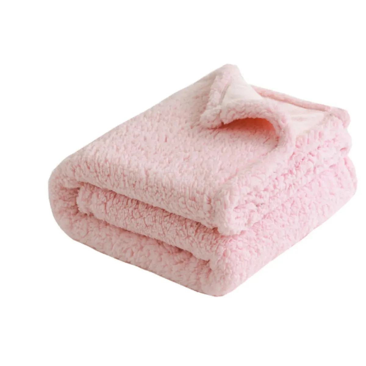 Flannel Shu Cotton Sherpa Thickened Pet Blanket