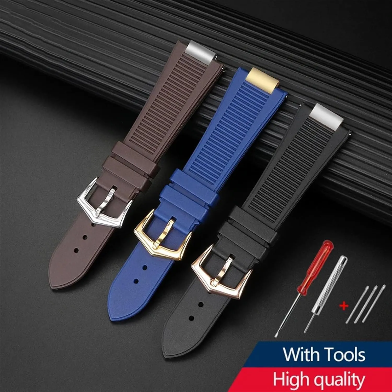 Fluorine rubber Watchband For Patek Philippe Nautilus Series 5711/5712/5980 Waterproof Watch Strap Bracelet