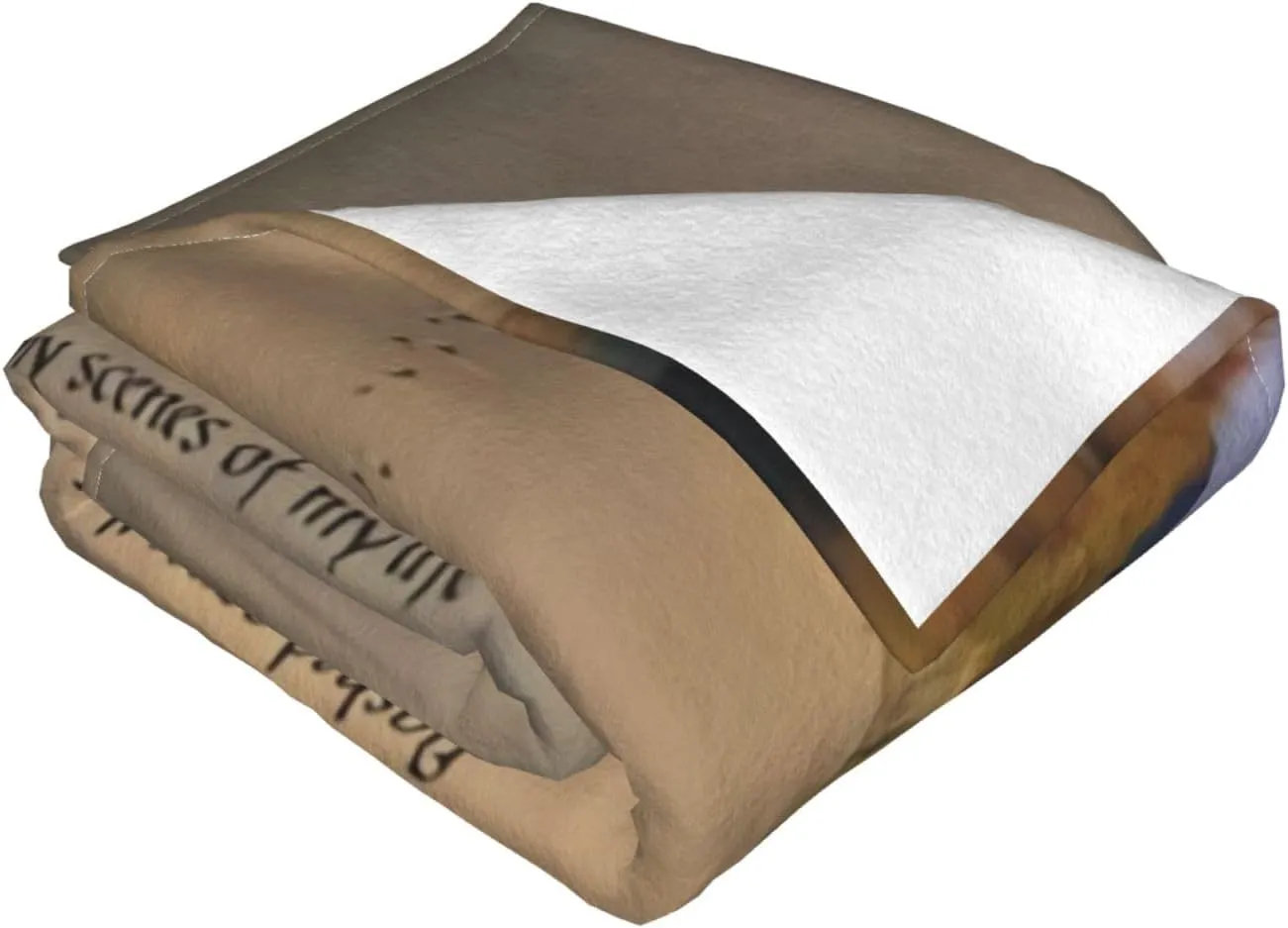 Footprints in The Sand Poem 60"X50" Flannel Blanket - 100% Soft Polyester, Lightweight and Warm, Suitable for Families, Camping, Travel