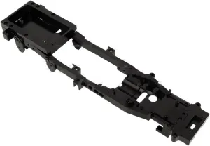 for WPL D12 1/10 RC Body for Chassis Frame Kit Accessories Fits Metal RC Car DIY Truck Car Upgrade Parts RC Car DIY Parts(Black)