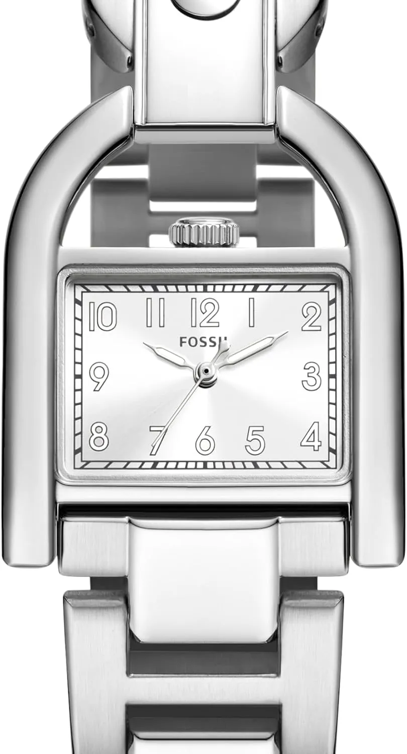 Fossil Women's Harwell Quartz Stainless Steel and Leather Three-Hand Watch