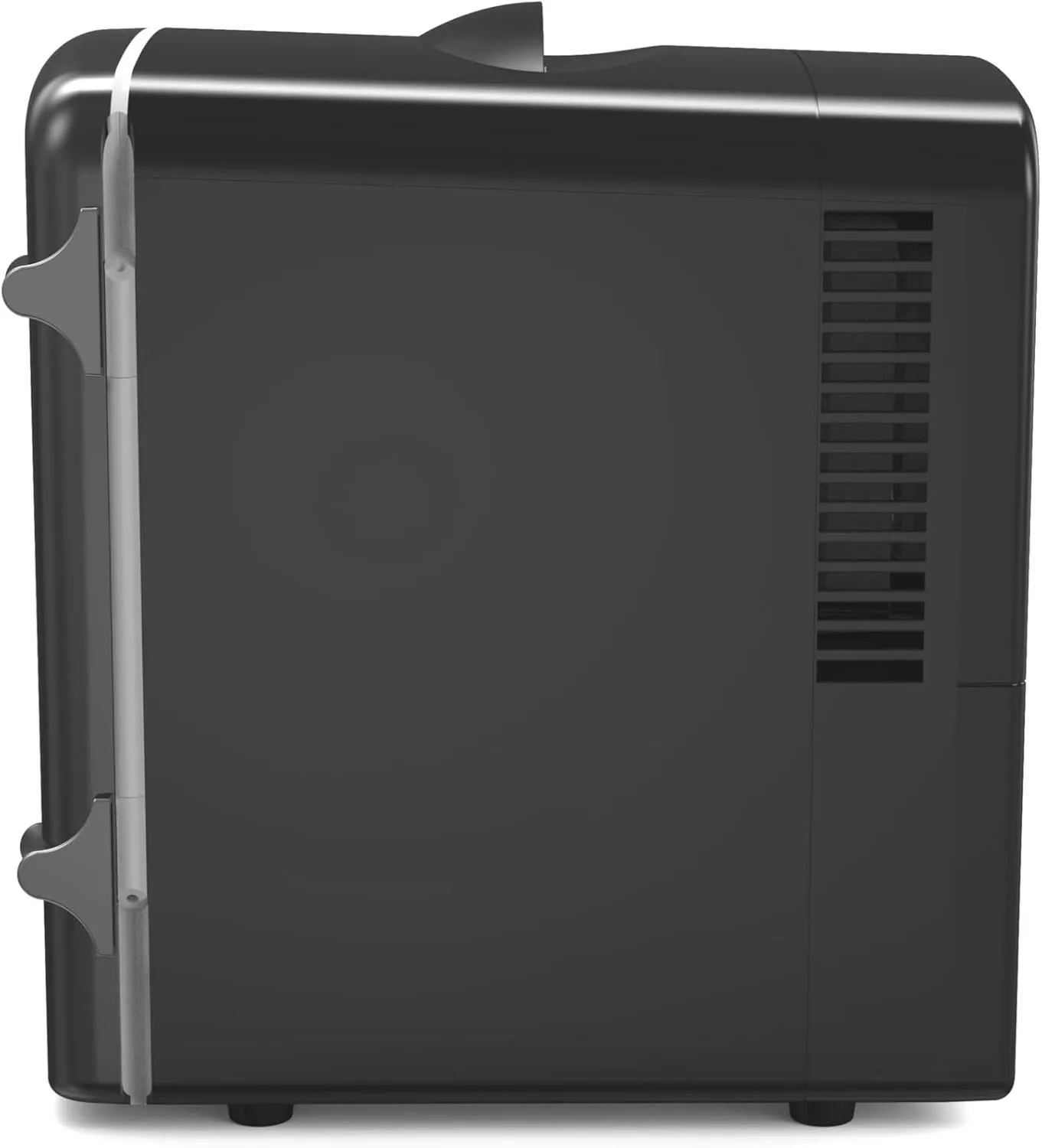 Frigidaire Retro Mini Personal Fridge Cooler, Holds up to 6 Cans, Portable for Car, Office, Bedroom, Dorm Room, or Cabin, AC and DC input, Black