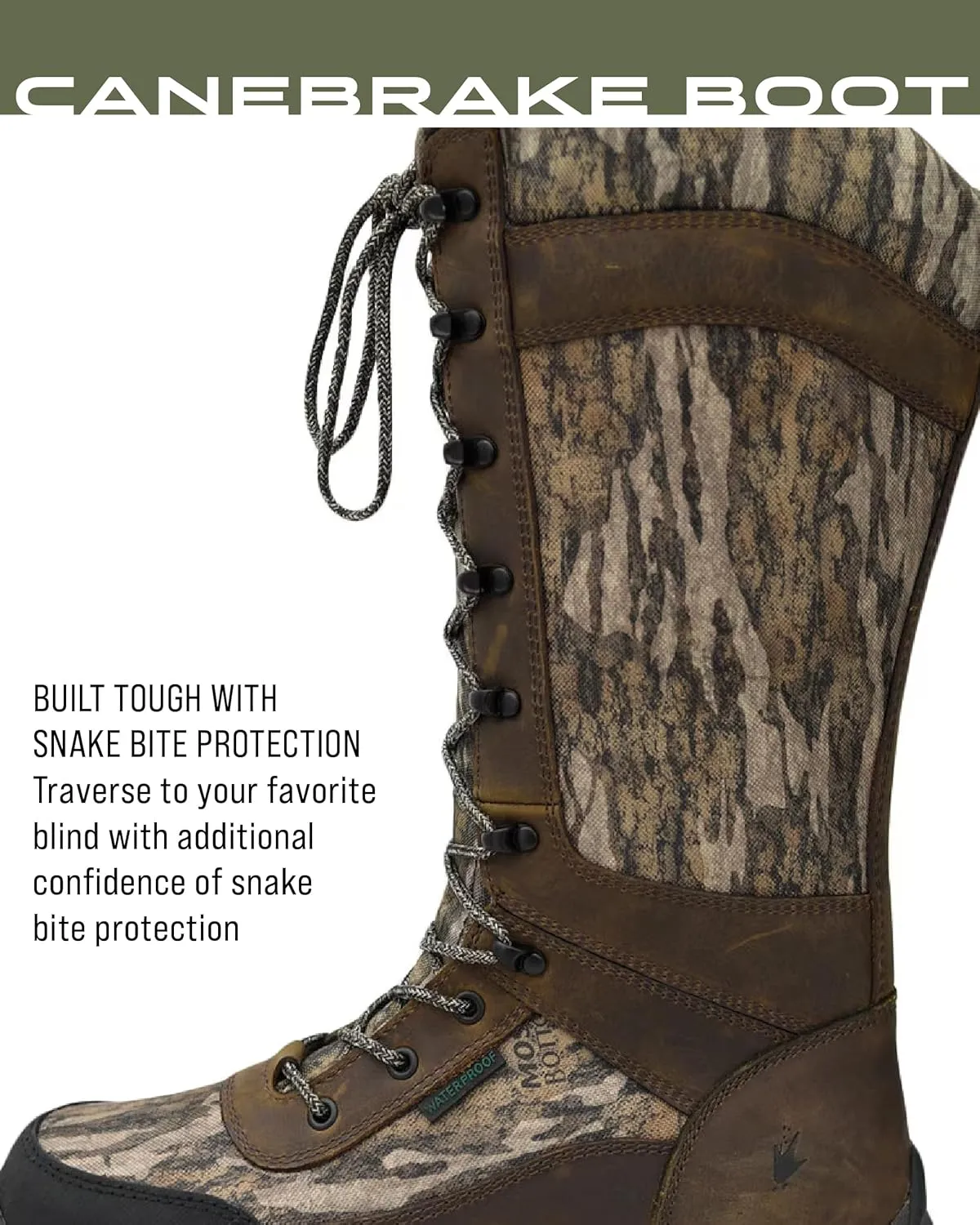 FROGG TOGGS Men's Canebrake 16” Waterproof Snake, Hunting Boots