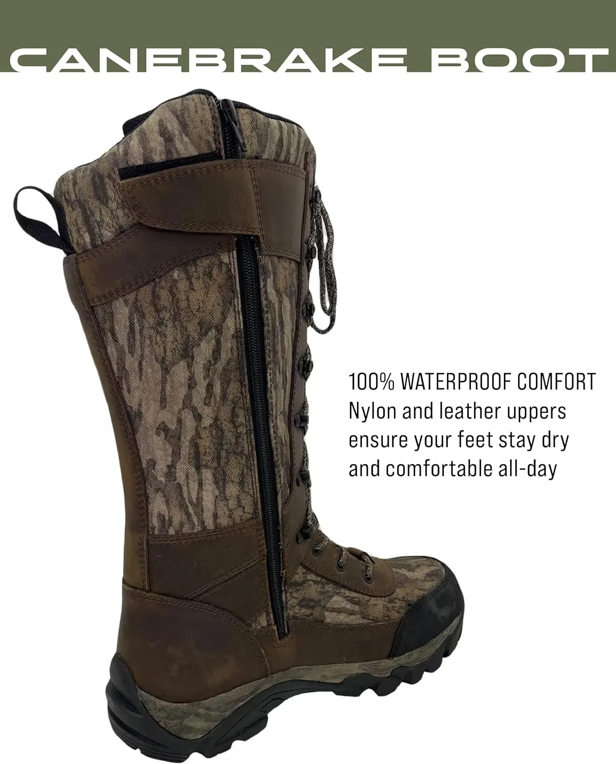 FROGG TOGGS Men's Canebrake 16” Waterproof Snake, Hunting Boots
