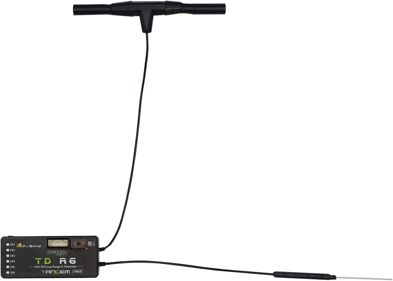 FrSky 2.4G 900M Tandem Receiver TD R6 Receiver with 6 Channel Ports