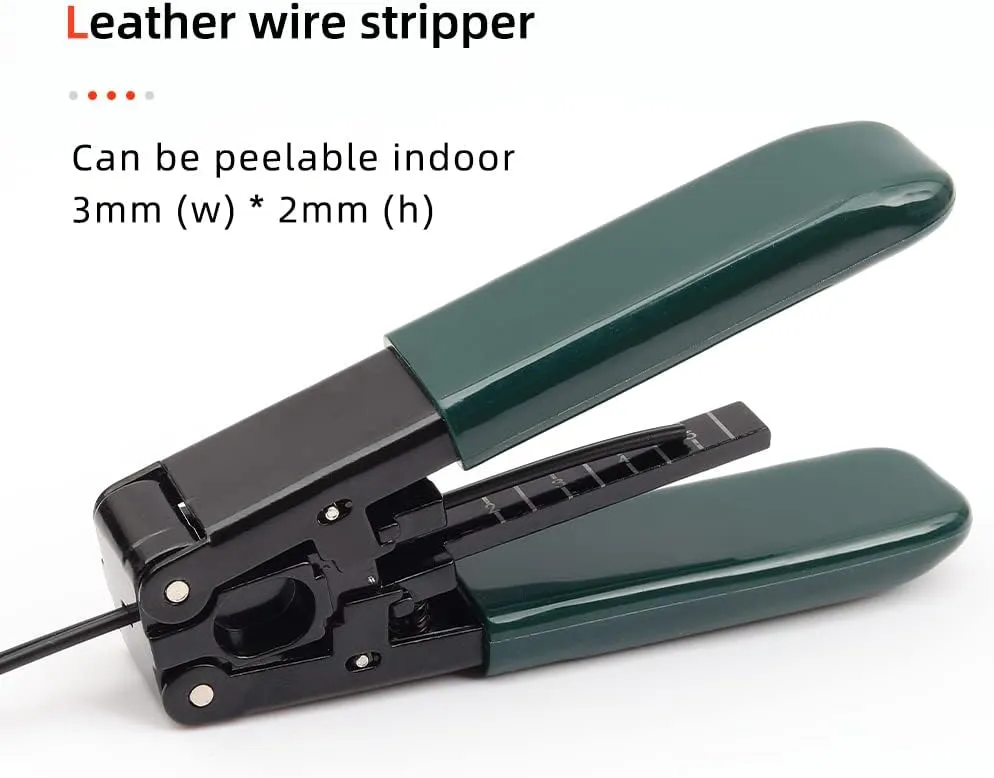 FTTH Fiber Optic Cold Connection Assembly Termination Tools Kit Bag with Cable Tester Stripper Tool Visual Fault Locator FC-6S Fiber Cleaver SC FC Connector Optical Power Meter FinderDust Free Paper