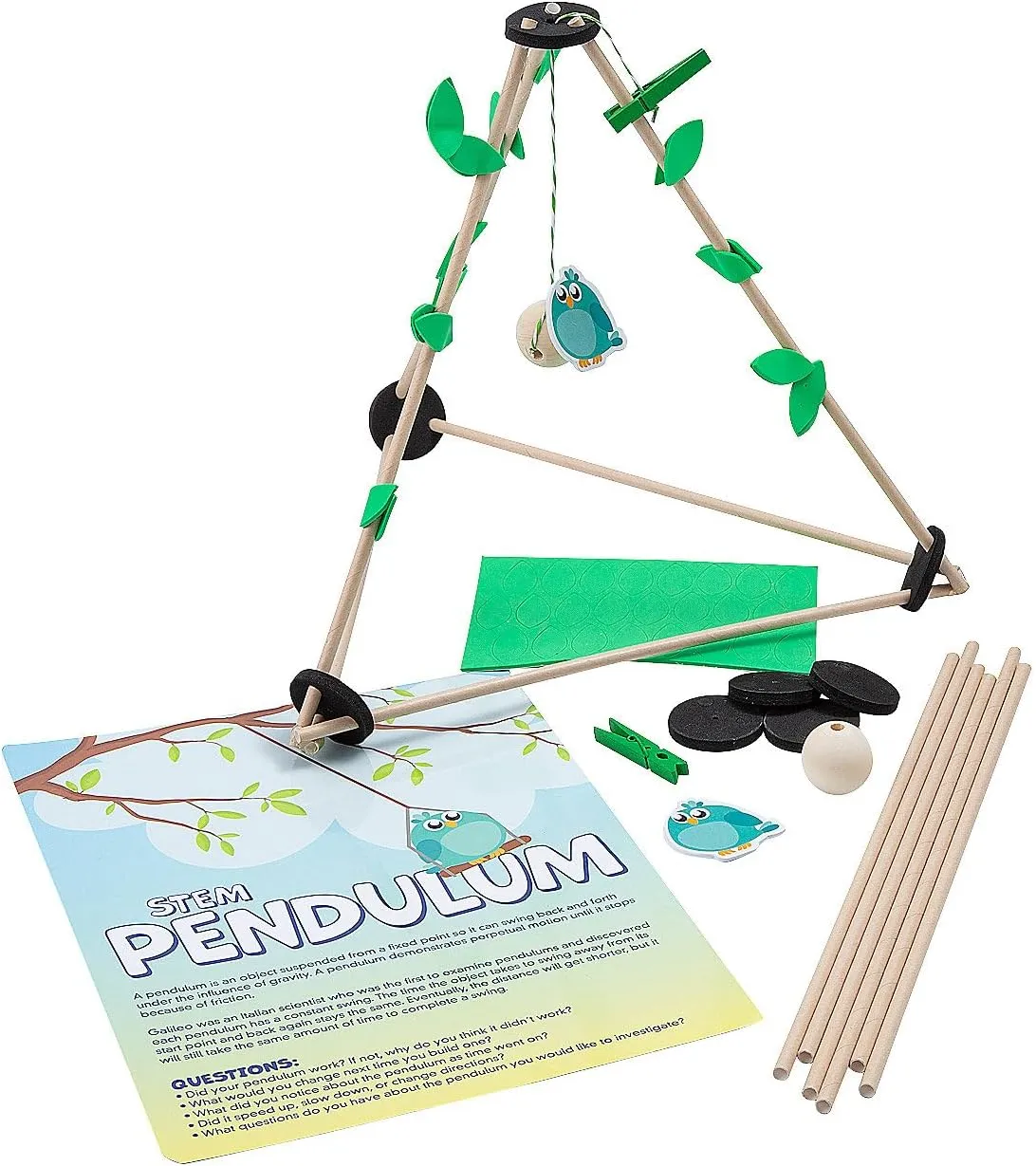 Fun Express STEM Pendulum Craft Kit Educational Activities - Makes 12