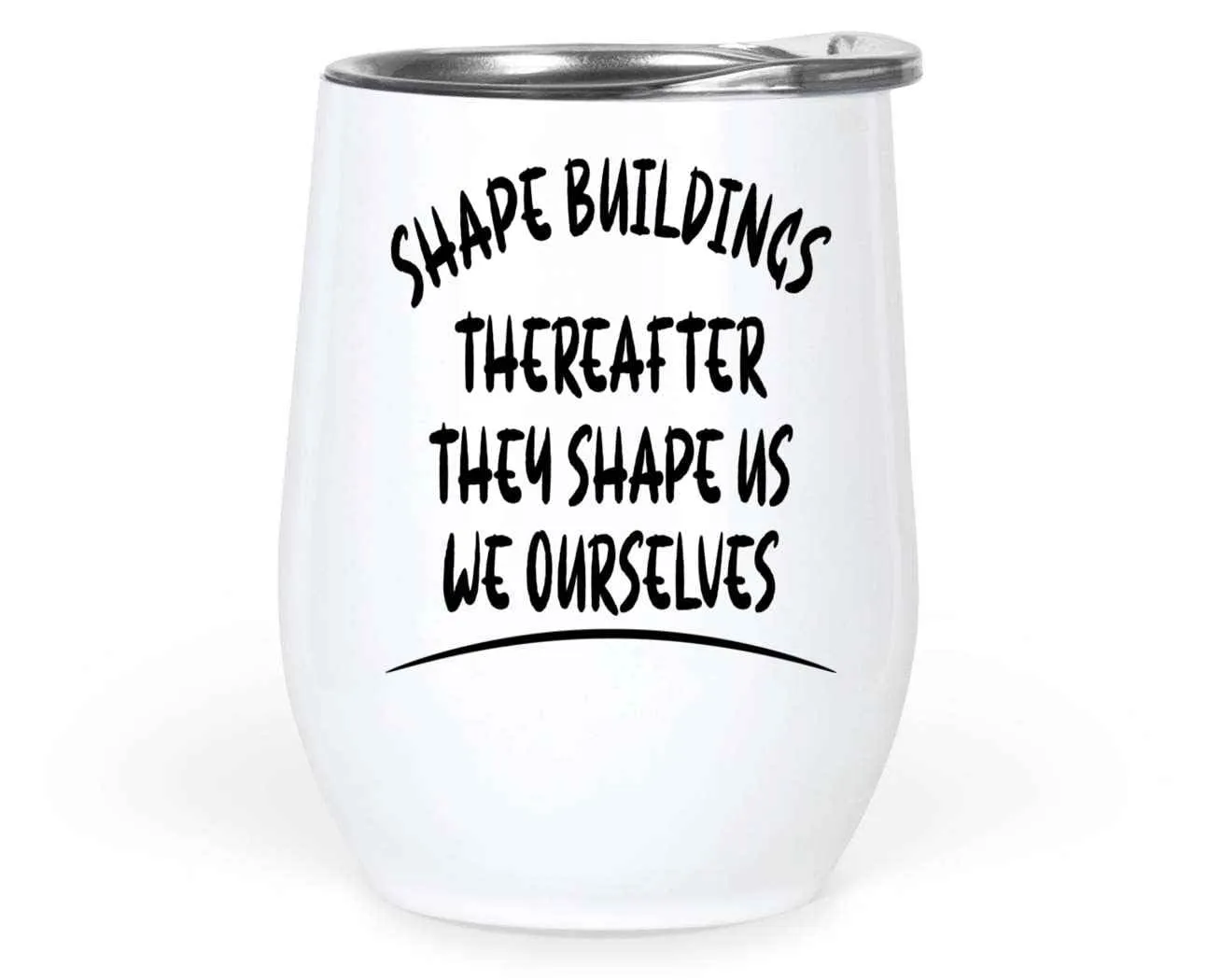 Funny Inspiring Architect for Creatives - Motivational Gift for Architects and Designers - and Multi-color 12 Oz White Stainless Steel Tumbler
