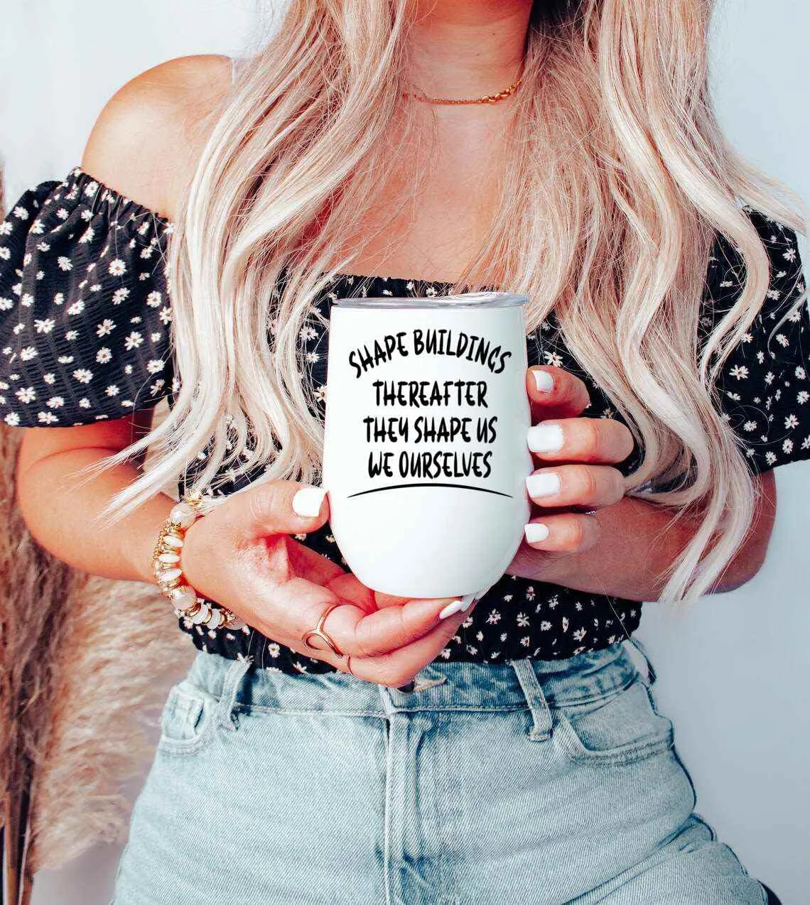 Funny Inspiring Architect for Creatives - Motivational Gift for Architects and Designers - and Multi-color 12 Oz White Stainless Steel Tumbler