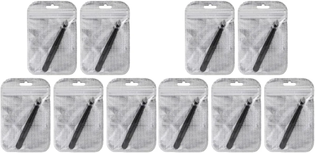 GALPADA 10pcs Stainless Steel Eyebrow Tweezers Precision Eyebrow Grooming Ergonomic Design Lightweight Portable Makeup Tool for Men and Women for Home Travel