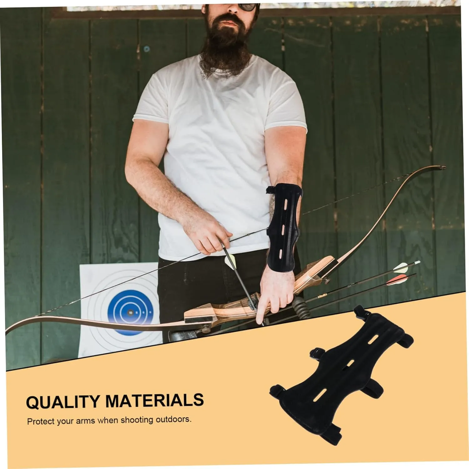 GALPADA Bow Shooting Forearm Sleeves Elbow Sleeve Bracer Elbow Support Protection Archery - Covers Arm Shield