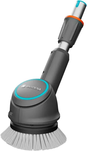 Gardena Plate Brush Attachment for AquaBrush: Cleaning Attachment and Extension for Battery-Powered Multi Cleaner (14840, 14841, 14842), Gentle Wet Cleaning of Sensitive Surfaces, Accessories