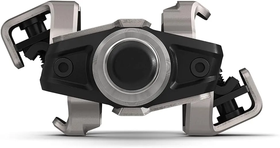 Garmin Rally XC100 Single-Side Power Meter Bike Pedals Bundle with Compact Bike Tool for Repair - Shimano SPD Cleats - Total Power & Cadence - 010-02388-05