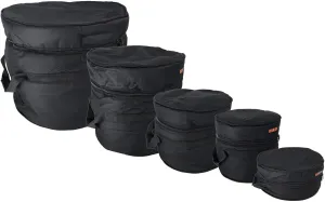 Gearlux 5-Piece Drum Bag Set with 10mm Padding for 12" Tom, 13" Tom, 14" Snare, 16" Floor Tom, 22" Bass Drum