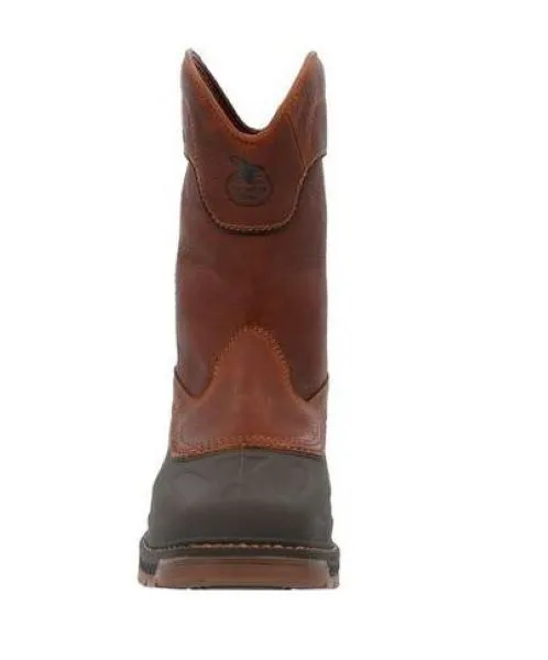 Georgia Boot Brown top Carbo-Tec LTR Waterproof Pull On Boot GB00470