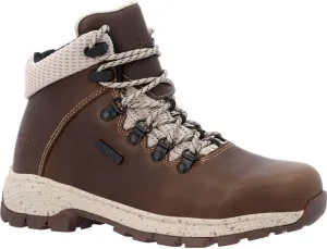 Georgia Boot Eagle Trail Women's Alloy Toe Waterproof Hiker, Brown, Size 10(M)
