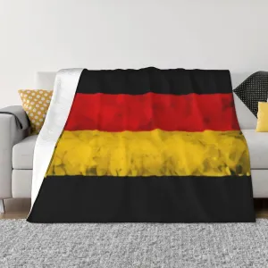 Germany 60"X50" Flannel Blanket - 100% Soft Polyester, Lightweight and Warm, Suitable for Families, Camping, Travel