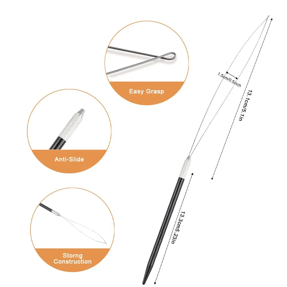 GlamorDove Hair Extension Tool Kit Stainless Steel Pliers Microlink Tool Set Opener Pliers Oxford Cloth Bag Hair Loop Tool Weft Extensions Hairdressing Styling Salon Accessories